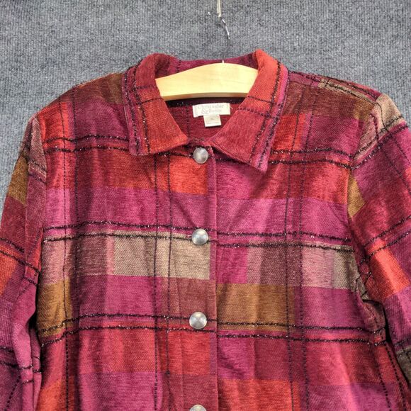 Christopher & Banks Women's Button Up Jacket Multicolor XL Long Sleeve - Picture 3 of 13